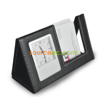 Namecard Holder With Clock