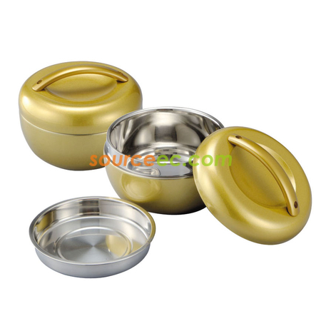Gold Stainless Steel Food Container