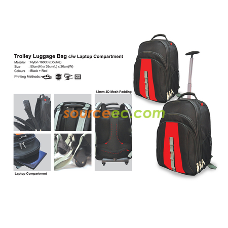 Trolley Back Pack c/w Laptop Compartment