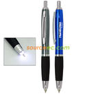 Mach 5 - Push Action Plastic Ball Pen With LED Light