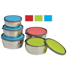 3 in 1 Round Stainless Steel Food Container