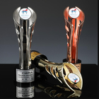 Achieve Outstanding Metal Crystal Trophy