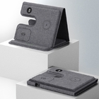 Folding Wireless Charging Leather Phone Holder