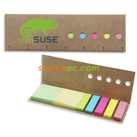 Eco Sticky Notes With Ruler