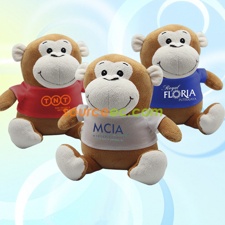 Soft Toy Monkey Coin Bank