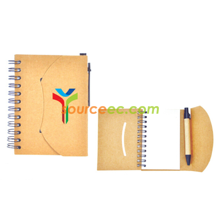 Eco Notebook With Pen (Pocket Size)