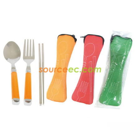 Cutlery Set with Polyester Bag