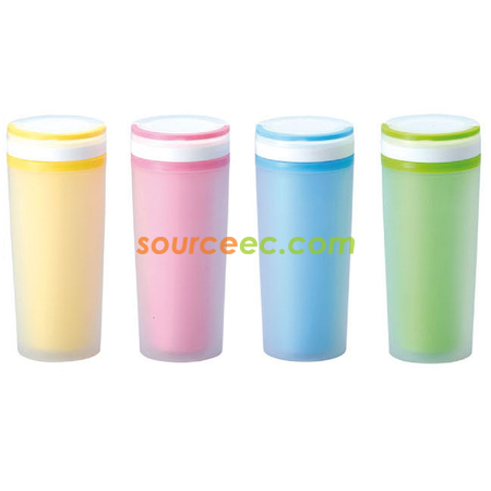 300ML Plastic Mug with Pill Container