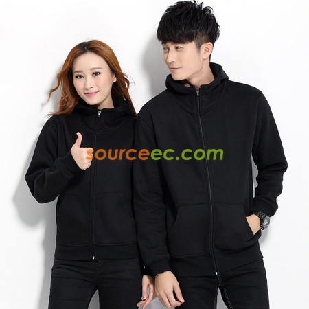 Solid Colored Zip Up Sweatshirts