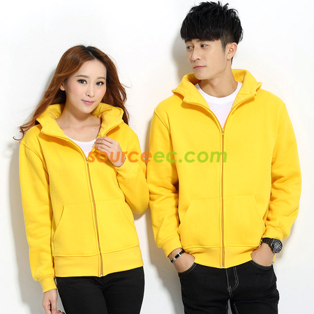 Solid Colored Zip Up Sweatshirts