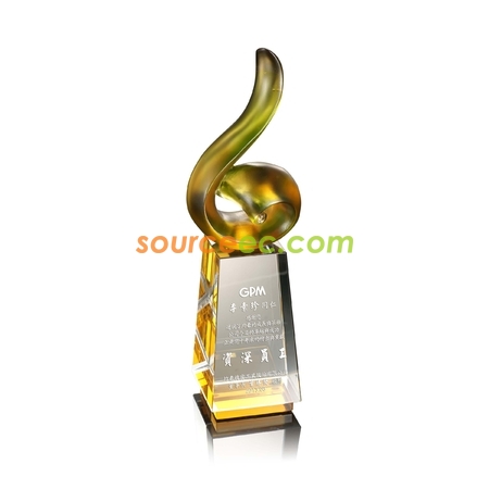 CrystalColored Glaze Crystal Trophies