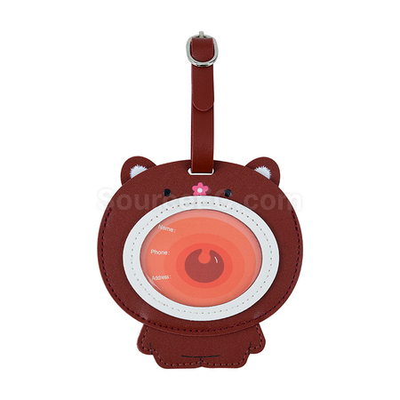 Cartoon PU Luggage Tag