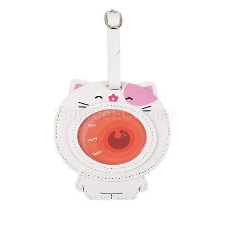 Cartoon PU Luggage Tag