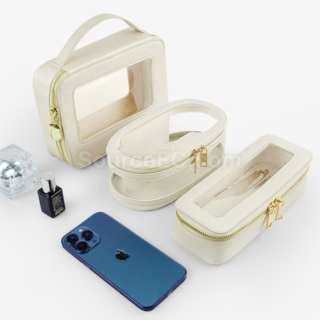 Transparent Hand-held Makeup Bag