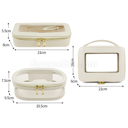 Transparent Hand-held Makeup Bag