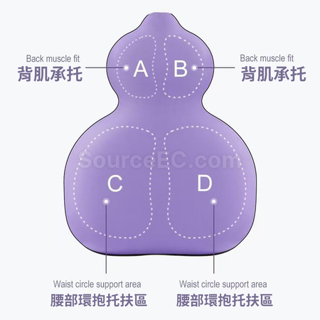 Gourd Lumbar Support Pillow