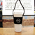 Stylish Canvas Coffee Cup Sleeve Carrier Bag With Handle