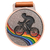 Colorful Cycling Medal