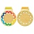 Colorful Blossom Medal