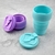 Pure Color Folding Silicone Coffee Cup
