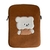 Embroidered Bear Tablet Bag