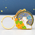 Moon-gazing Rabbit Keychain