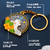 Moon-gazing Rabbit Keychain