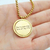 Rotating Round Plate Titanium Steel Necklace