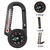Outdoor Compass Carabiner with Thermometer