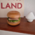Wooden hamburger shaped coaster