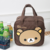 Handheld insulated lunch box bag