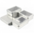 Square tin boxes with or without windows