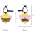 Bee Stress Relief Squeeze Keychain