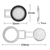 Magnetic expansion bracket