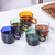 Colored Glass Coffee Cup
