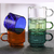 Colored Glass Coffee Cup