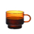 Colored Glass Coffee Cup