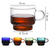 Colored Glass Coffee Cup