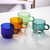 Colored Glass Coffee Cup