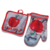 Two-piece set of microwave anti-scald gloves and mats
