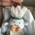 Badminton plush doll keychain