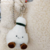 Badminton plush doll keychain