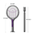 Mosquito-attracting telescopic and rotatable electric mosquito swatter