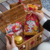Rattan - woven storage basket gift box