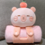 Cartoon pillow and blanket 2-in-1