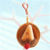 Plush hamburger coin purse pendant keychain
