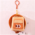 Plush hamburger coin purse pendant keychain