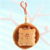 Plush hamburger coin purse pendant keychain