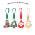 Christmas keychain pendant
