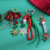 Christmas atmosphere keychain pendant woven lanyard